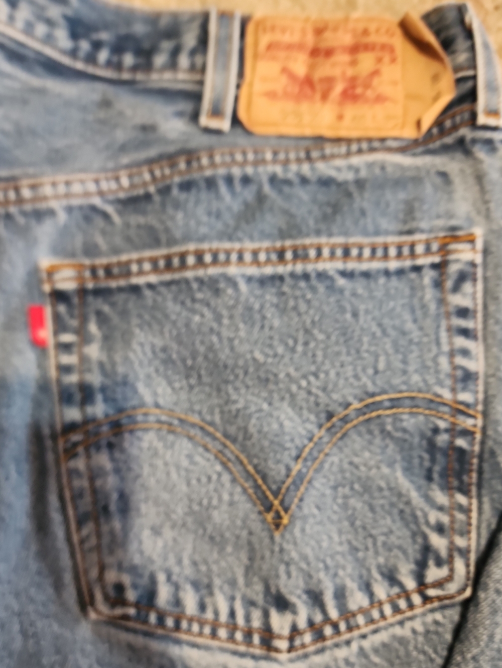 Vintage 501xx Levis Y2K  Denim Jeans Mens  Made In USA Button Fly 40 x 38 - Picture 3 of 12